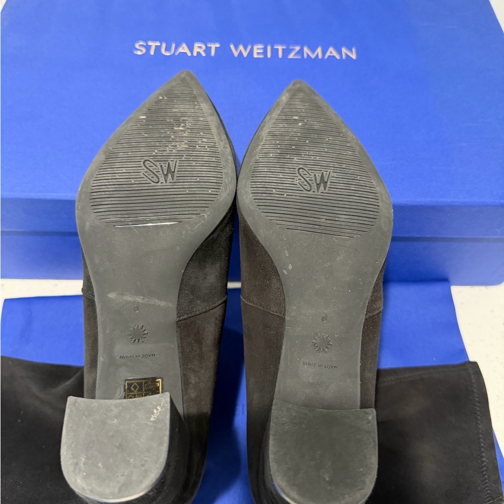 STUART WEITZMAN Landry 75 ankle boot in black - Picture 9 of 11